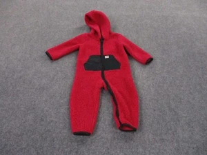 Carhartt Snowsuit Boys 12M Red Fleece Logo Outdoors Hiking Jacket Coat Youth - Picture 1 of 10