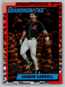 2025 Topps 1990 Baseball 35th Anniversary Gold foil #T90-45 Corbin Carroll /50 - Foto 1 di 2