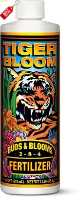 Жидкое удобрение Tiger Bloom быстродействующее для роста бутонов фруктовых цветов пинта сделано в США - Изображение 1 из 4