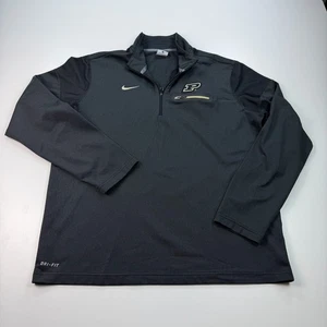 Nike Purdue Boilermakers 1/4 Zip Shirt Herren Large schwarz Dri Fit NCAA - Bild 1 von 7