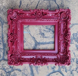 8.5x11 Pink Picture Frame Baroque Art Wall Diploma Gift Frame - Picture 1 of 4