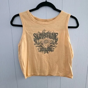 Homegirl Society Sunshine Vibes Tank Top Size XL – Y2K, Boho, Festival - Picture 1 of 6