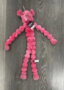 Multipet 20” Long Pig Swingin Slevin Dog Toy w/Squeaker Pink New - Picture 1 of 4