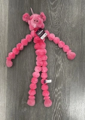 Multipet 20” Long Pig Swingin Slevin Dog Toy w/Squeaker Pink New - Image 1 of 4
