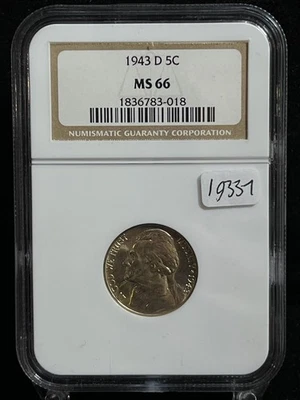 1943 D United States Jefferson Nickel - NGC MS66 - Image 1 of 4