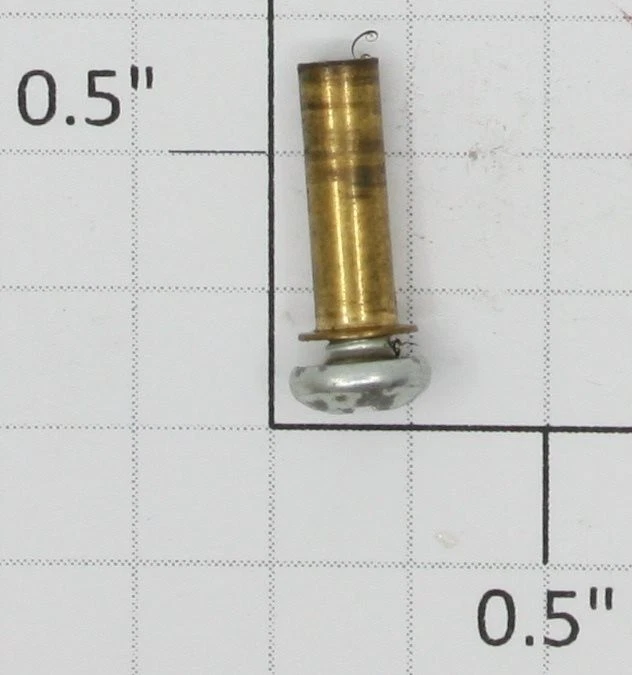 Silbato liso de preguerra calibre O de latón Ives 3260-1 Foto 1 de 1