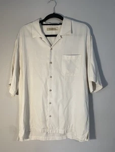 Tommy Bahama Größe L Kurzarmhemd mit Knopfleiste Herren cremefarben - Bild 1 von 4