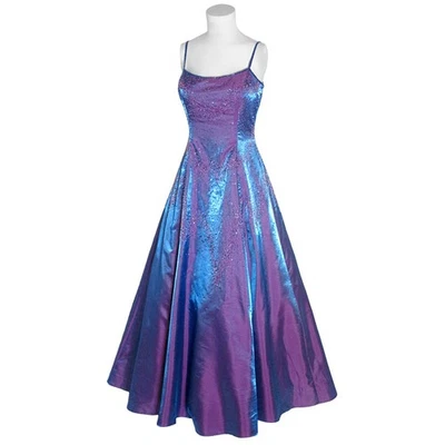 Vintage Iridescent Blue & Purple Beaded Sue Wong Nocture Gown Fairycore Y2K - Image 1 of 4
