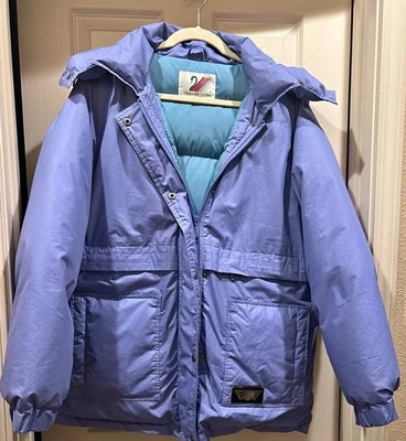 羽绒蓝色女士冬季外套 XL — 第 1/2 张图片