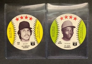 Disco de la saga 1977 (2) Lou Brock Ron Cey - Imagen 1 de 2