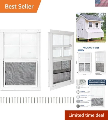 Versatile 12x18 Shed Windows, Tempered Glass & Screen - Perfect for Any Space - Image 1 of 4