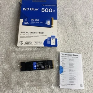 Western Digital 500GB WD Blue SN5000 NVMe, M.2 2280, WDS500G4B0E DAMAGED BOX - Picture 1 of 5