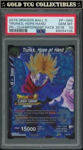 PSA 10 ️ SS Trunks 2018 Championship Promo Pack Karte DBS DBZ Super Heroes - Bild 1 von 1