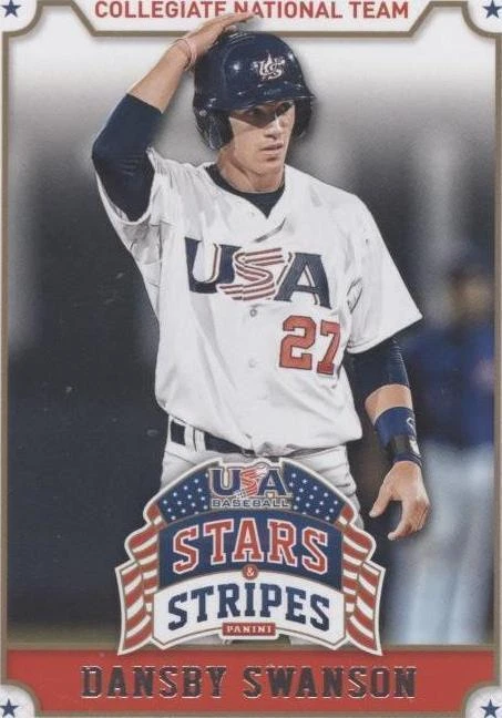 2015 Panini Stars and Stripes - Dansby Swanson #28 (RC)