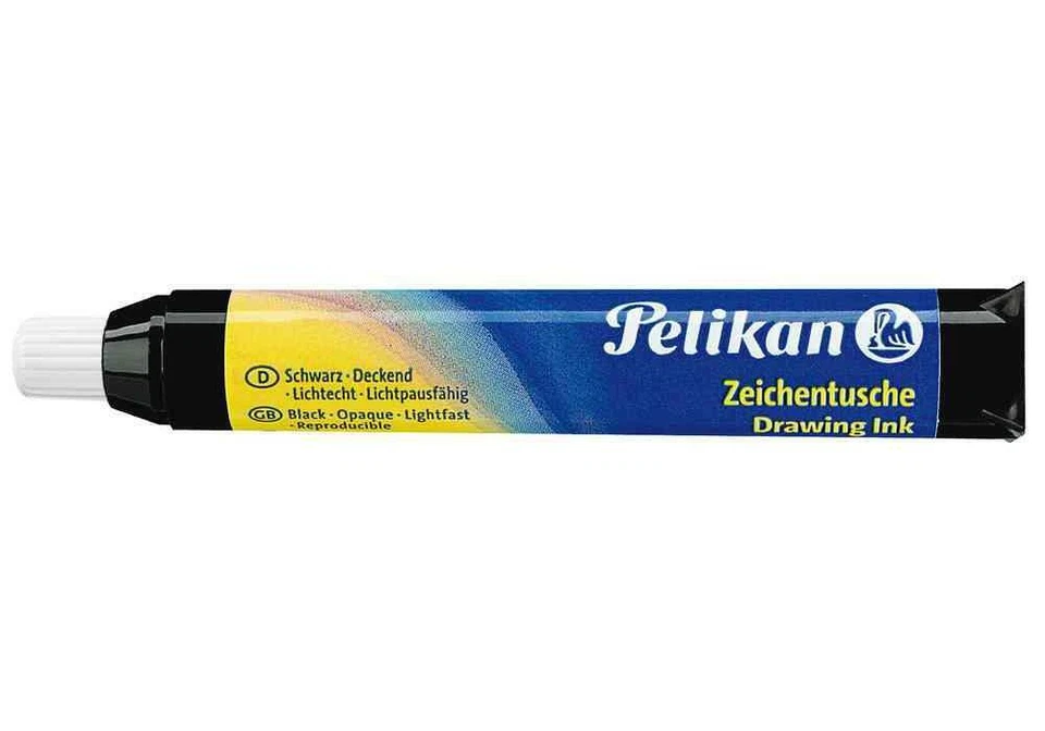 [201400] Pelikan [Ref:201400] PELIKAN Tube Encre de chine A, 9 ml Noir N°17