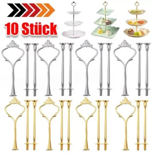 10Stück Metallstange für Mittellochausstech Etagere Hochzeitstorte Tortenständer - Bild 1 von 15