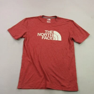 Camisa North Face Para Hombre Pequeña Manga Corta Cuello Redondo Exterior Pullover Rojo Foto 1 de 4