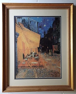 The Museum Collection Gallery Framed VINCENT VAN GOGH Cafe Terrace At Night - Picture 1 of 2