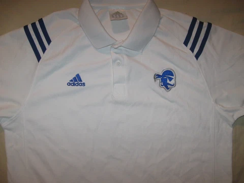 Seton Hall Pirates Polo Shirt Adidas Men's Medium SHU Basketball NCAA New Jersey Cover