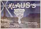 Metal Sign Chocolate Klaus Milk Chocolate Imported Swiss A4 12x8 Aluminium