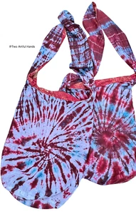 Retro Hippie Hobo Damen Sienna braun Batik Baumwolle Crossbody Sling Bag Handtasche - Bild 1 von 8