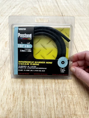 Nuevo tubo de vacío Prestone para lavadora de parabrisas negro 6 pies X 7/64" WV0764  Foto 1 de 2