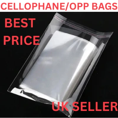 CLEAR CELLOPHANE BAGS SELF SEAL BAGS OPP PACKING BAGS DISPLAY GIFT WRAPPING BAGS - Image 1 of 4