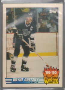 1990-91 Topps Team Scoring Leaders #12: Wayne Gretzky - Imagen 1 de 1