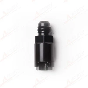 AN-6 6AN AN6 Quick Connect 5/16" Female Aluminum Fuel Line Rail Adapter Black - Foto 1 di 7