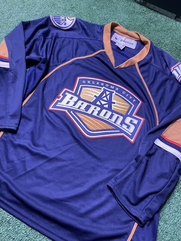 Reebok Oklahoma City Barons Minor Hockey Jersey L Cover
