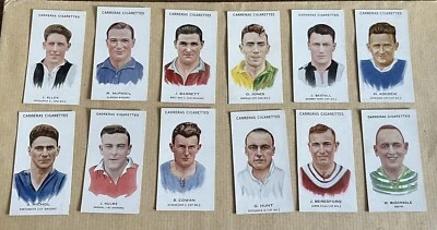 CARRERAS CIGARETTE CARDS - FOOTBALLERS - 1934 - PART SET (12 CARDS) - Image 1 of 2