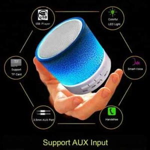 Mini Wireless Speaker Rechargeable Portable Bluetooth Phone Bass SD AUX Bass - Picture 1 of 11