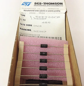 20Stück /20pieces 1.5KE200CP TRANSIL DIODE BIDIRECTIONAL 1.5kW 200V DO-201 * NEW - Picture 1 of 4