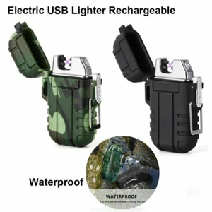 Dual Arc Plasma Electric USB Rechargeable Flameless Lighter Waterproof Windproof - Picture 1 of 12