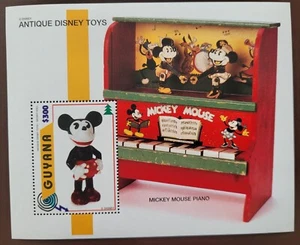Guyana 1996 / Juguetes antiguos Disney - Piano Mickey Mouse / 1v ms - Imagen 1 de 1