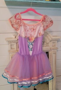 Tanz, Schlittschuhlaufen, Ballett, lila Kleid, Prinzessin Halloween Weihnachten Kind M-L - Bild 1 von 2