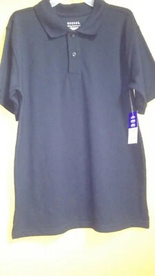 Polo George Azul Marino Uniforme Escolar Piqué, Mangas Cortas, Talla XL 14/16 Foto 1 de 4