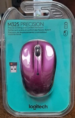 1/2 Price for the Holidays! Logitech M325 Wireless Mouse - Purple / Violet NEW - Image 1 of 2
