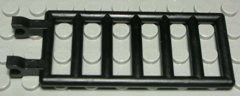 Lego Leiter Zaun Gitter mit Clip 1x4x6 Schwarz - Bild 1 von 1