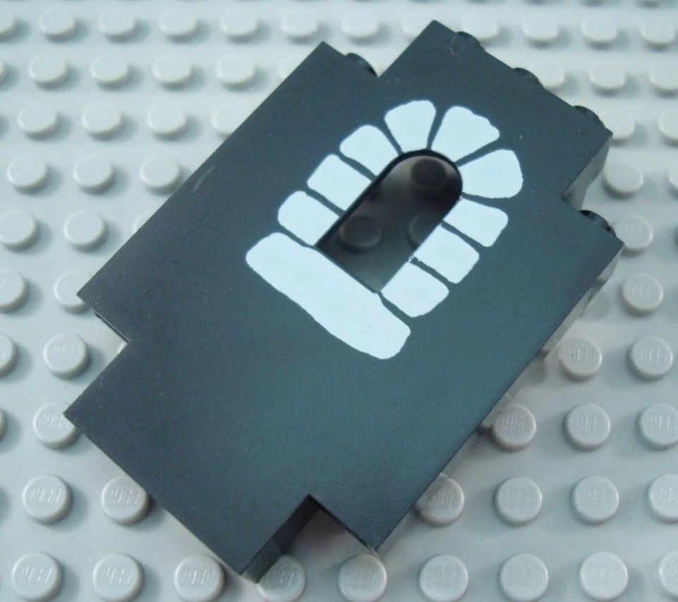 LEGO Negro 2x5x6 Castillo Pared Piedra Ventana Patrón Pieza Foto 1 de 1