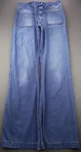Pantalones de mezclilla utilitarios vintage para hombre marinero Dungaree hechos en EE. UU. 42 talla 30x33 - Imagen 1 de 11