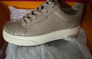 Nuevo Tory Burch T-Monograma Ladybug Cuero Tenis Moda Zapatos Talla 8 - Imagen 1 de 7