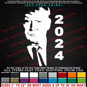 - Calcomanía Trump Silhouette 2024 Republican Make America Great camión coche pegatina - Imagen 1 de 12