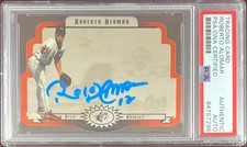 Roberto Alomar auto 1996 Upper Deck #6 PSA Encapsulated Baltimore Orioles SPX