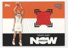 2007-08 Generation Now Relics Sean May Jersey 1 color Charlotte Bobcats #GNR-SM