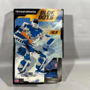 RARE Mega Bloks Transforming Blok Bots ICE 9333 185 Pieces Original Box n - Picture 1 of 10