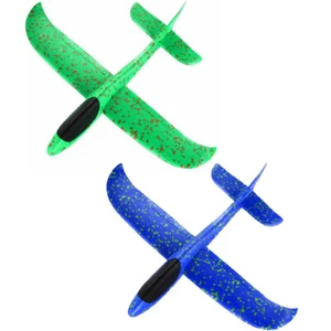 2x Wurfgleiter Flugzeug Kindergeburtstag Styroporflieger Styroporflugzeug 32 cm - Bild 1 von 8