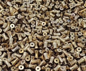 100 pcs Vintage Gold Brass Plated Plastic Beads 6mm Tube Crafts Jewelry - Picture 1 of 2