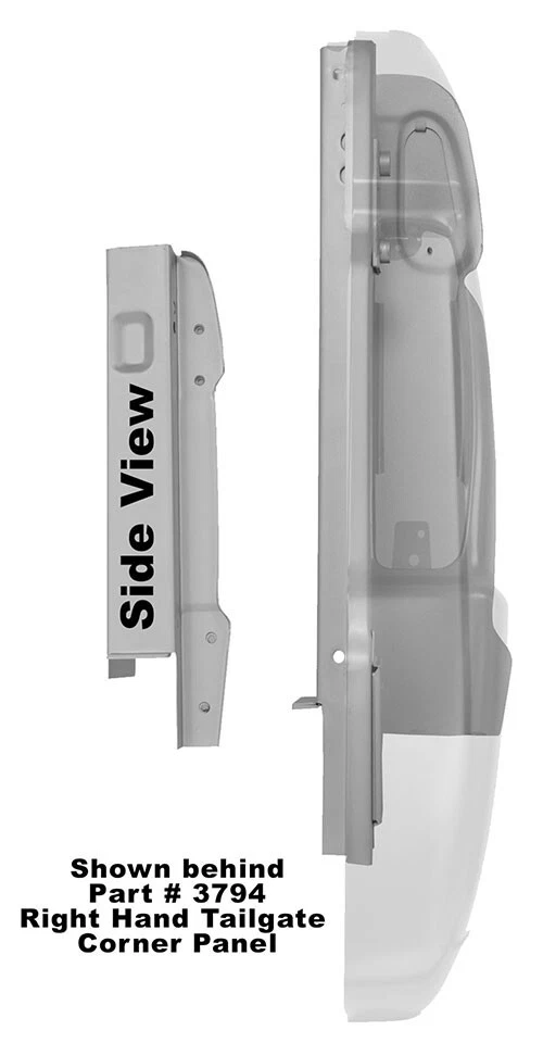 1966-1977 Bed Stake Corner RH  Ford Bronco Dynacorn Foto 1 de 1