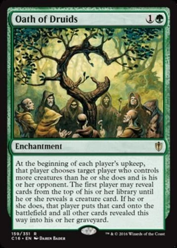 OATH OF DRUIDS Commander 2016 MTG Green - Enchantment Rare - Image 1 of 1